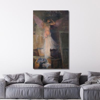 La Musa Del Pittore Henri Martin hmt36 quadro stampa su tela