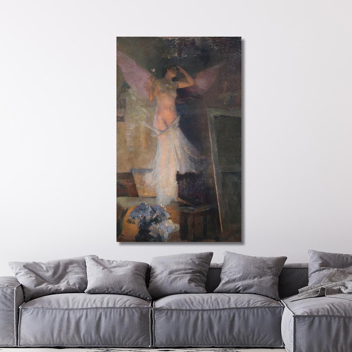 La Musa Del Pittore Henri Martin hmt36 quadro stampa su tela