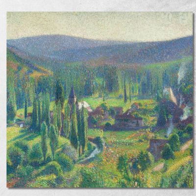 La Valle Del Vert A Labastide-Du-Vert Henri Martin hmt41 quadro stampa su tela