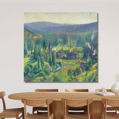 Das Tal Des Vert In Labastide-Du-Vert Henri Martin, hmt41 drucken auf leinwand