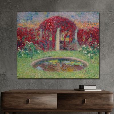 Il Bacino E Il Pergolato Henri Martin hmt47 quadro stampa su tela