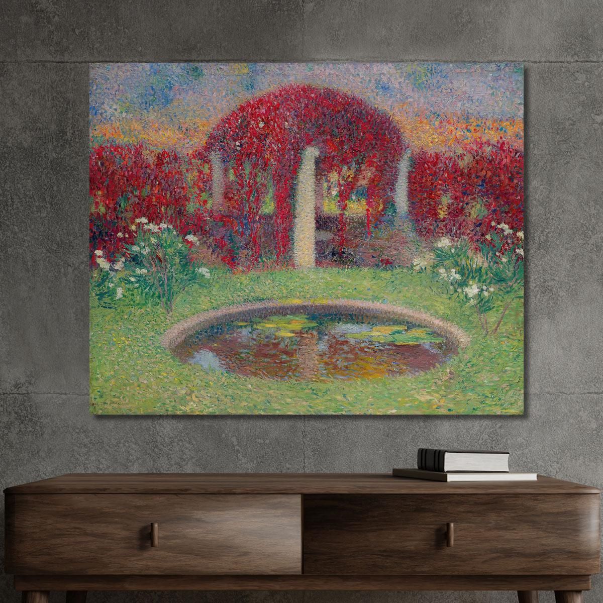 Il Bacino E Il Pergolato Henri Martin hmt47 quadro stampa su tela