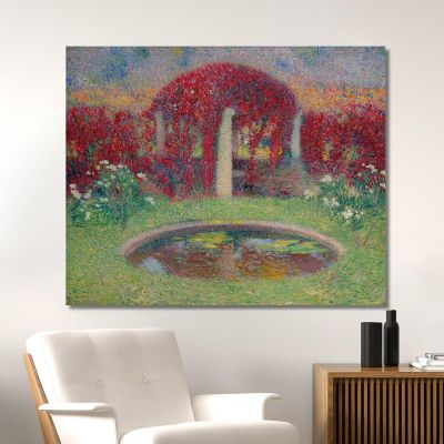 Il Bacino E Il Pergolato Henri Martin hmt47 quadro stampa su tela