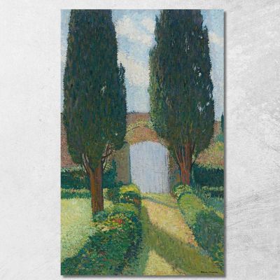 Il Giardino Di Marquayrol Henri Martin hmt48 quadro stampa su tela