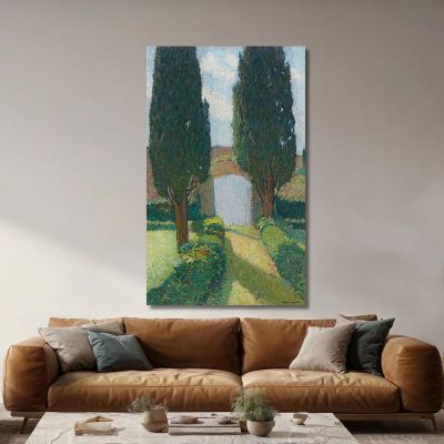 Il Giardino Di Marquayrol Henri Martin hmt48 quadro stampa su tela