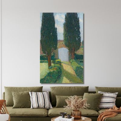 Il Giardino Di Marquayrol Henri Martin hmt48 quadro stampa su tela