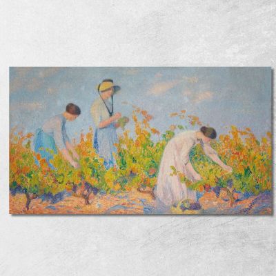 Le Vendemmiatrici Henri Martin hmt57 quadro stampa su tela