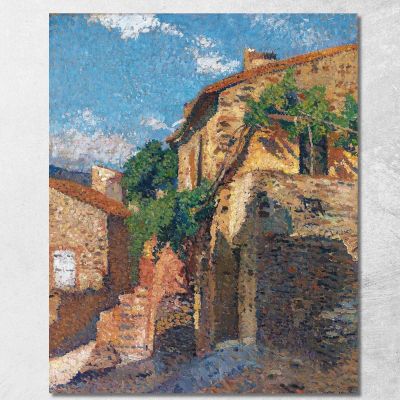 Case A Collioure Henri Martin hmt66 quadro stampa su tela