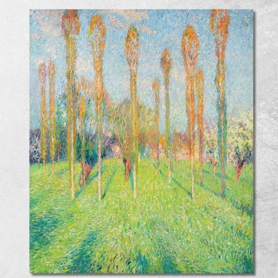 Prato Soleggiato Con Pioppi Henri Martin hmt71 quadro stampa su tela