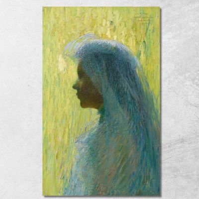 Profilo Con Velo Henri Martin hmt72 quadro stampa su tela