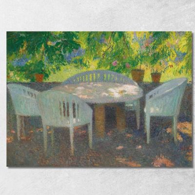 Sotto Il Grande Ippocastano Di Marquayrol Henri Martin hmt77 quadro stampa su tela