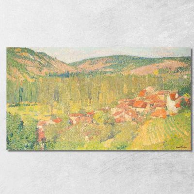 Veduta Di Labastide-Du-Vert Henri Martin hmt86 quadro stampa su tela
