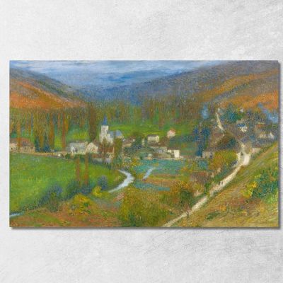 Veduta Generale Di Labastide-Du-Vert Dall’Alto Del Parco Di Marquayrol Henri Martin hmt88 quadro stampa su tela