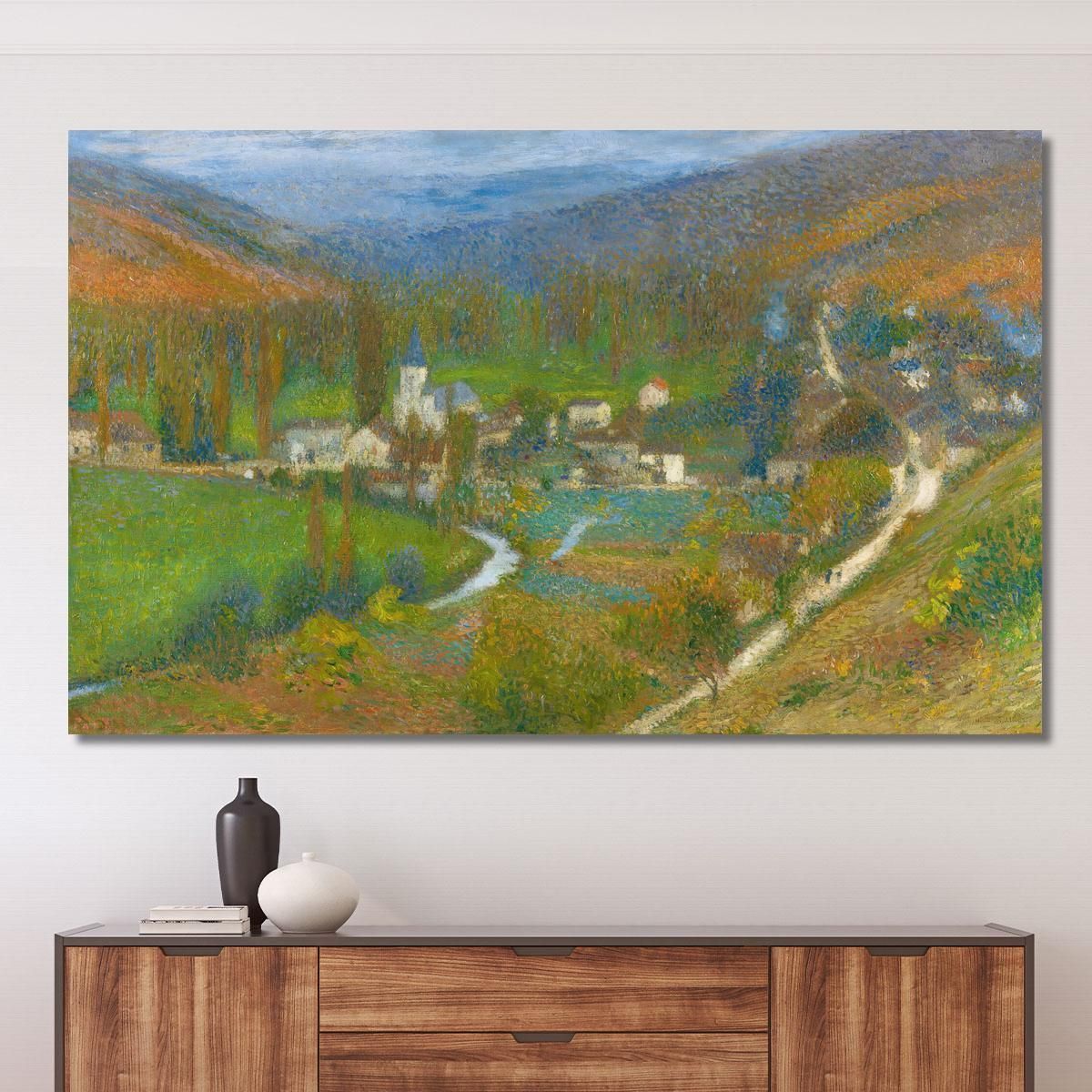 Veduta Generale Di Labastide-Du-Vert Dall’Alto Del Parco Di Marquayrol Henri Martin hmt88 quadro stampa su tela