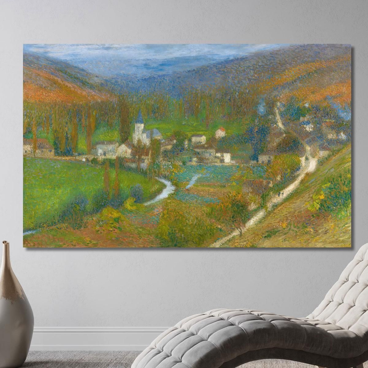 Veduta Generale Di Labastide-Du-Vert Dall’Alto Del Parco Di Marquayrol Henri Martin hmt88 quadro stampa su tela