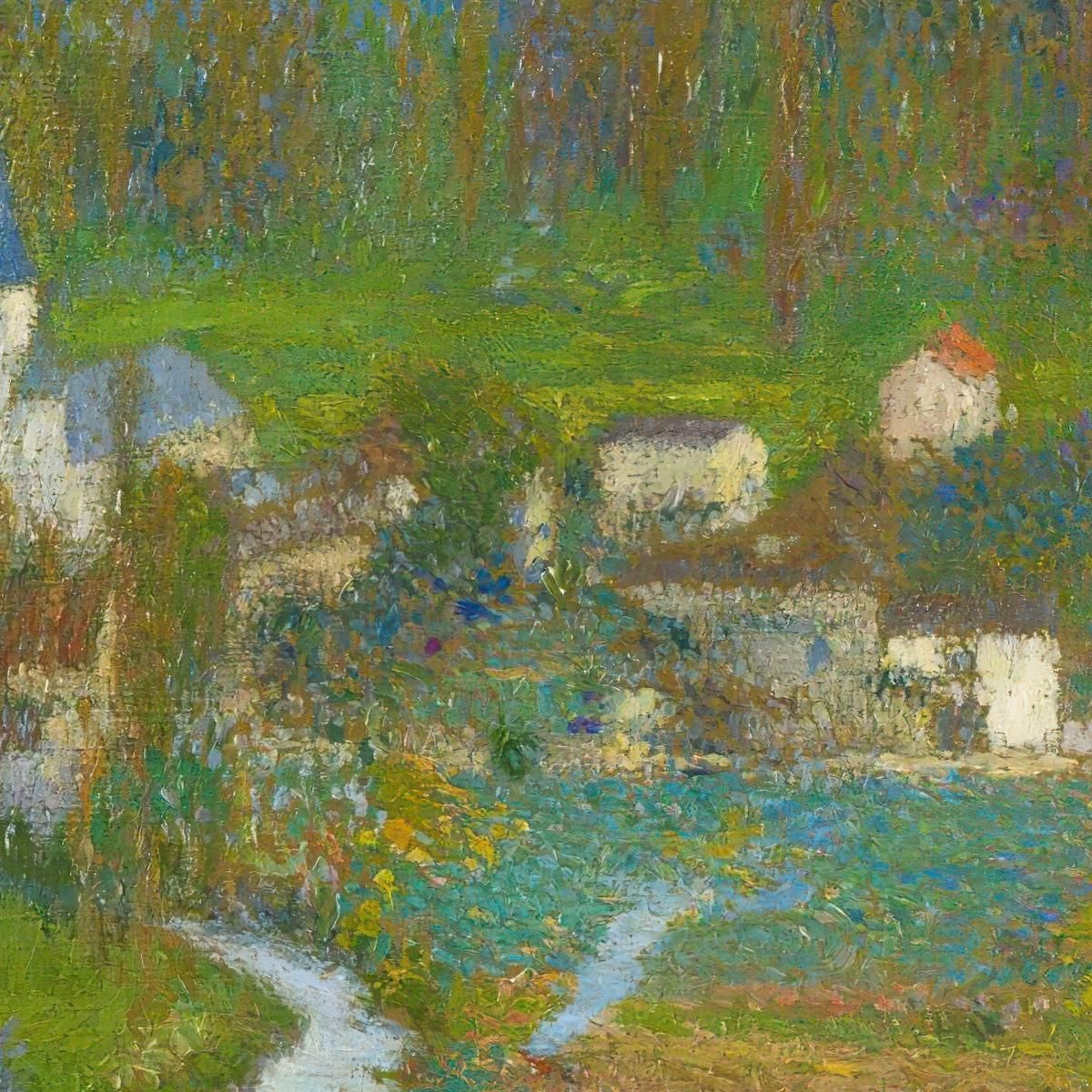 Veduta Generale Di Labastide-Du-Vert Dall’Alto Del Parco Di Marquayrol Henri Martin hmt88 quadro stampa su tela