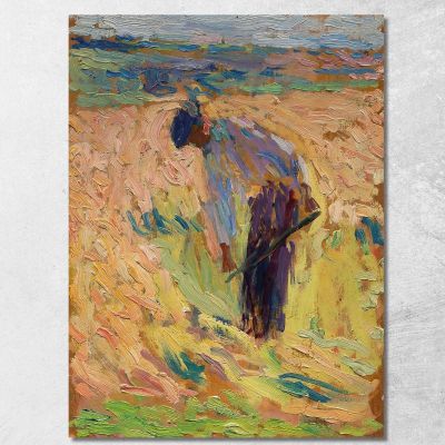 Studio Per La Moisson Henri Martin hmt91 quadro stampa su tela