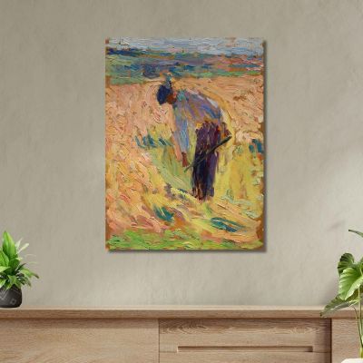 Estudio Para La Cosecha Henri Martin, hmt91 cuadro en lienzo