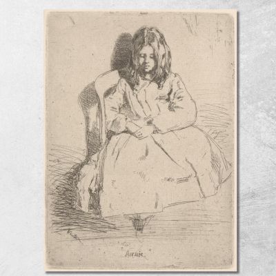 Annie Seduta James Abbott McNeill Whistler jam11 quadro stampa su tela