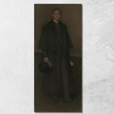 Composizione In Colore Carne E Marrone - Ritratto Di Arthur Jerome Eddy James Abbott McNeill Whistler jam15 quadro stampa su te