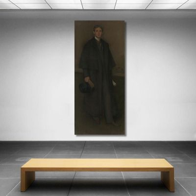 Composizione In Colore Carne E Marrone - Ritratto Di Arthur Jerome Eddy James Abbott McNeill Whistler, jam15 quadro stampa su tela
