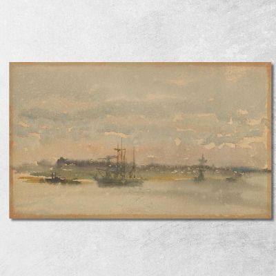 Erith Di Sera James Abbott McNeill Whistler jam34 quadro stampa su tela