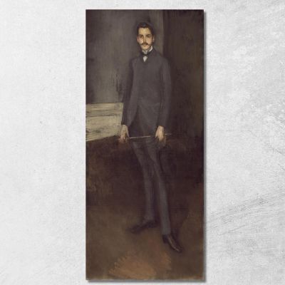 George W. Vanderbilt James Abbott McNeill Whistler jam36 quadro stampa su tela