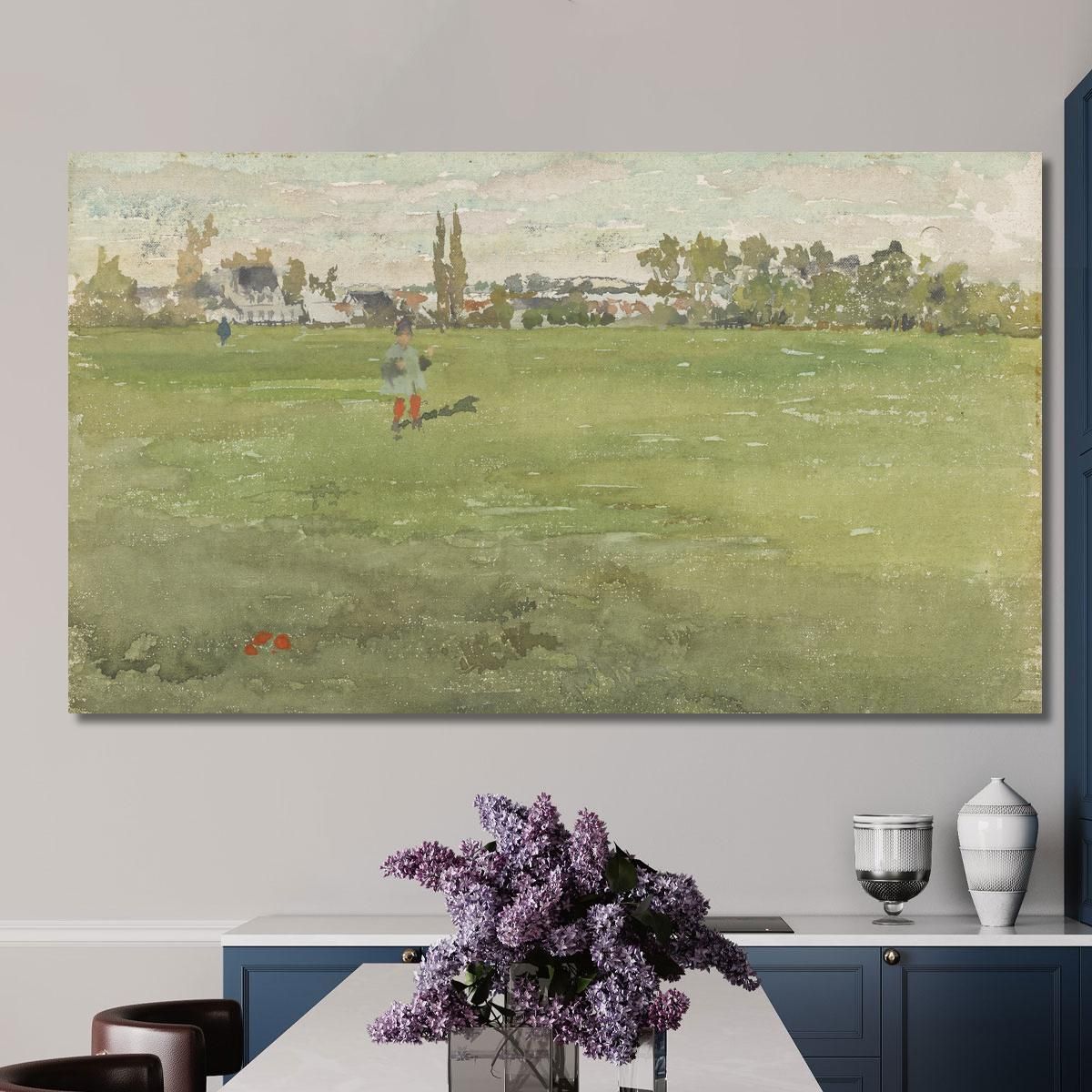 Verde E Argento - Beaulieu Touraine James Abbott McNeill Whistler jam39 quadro stampa su tela