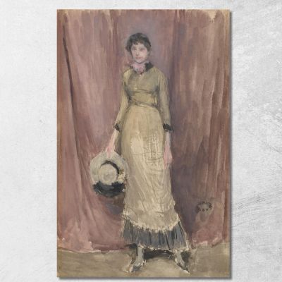 Armonia In Viola E Ambra James Abbott McNeill Whistler jam47 quadro stampa su tela