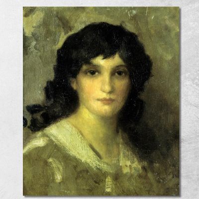 Testa Di Una Giovane Donna James Abbott McNeill Whistler jam49 quadro stampa su tela