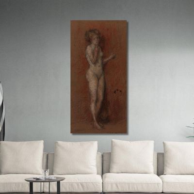 Piccolo Nudo James Abbott McNeill Whistler, jam56 quadro stampa su tela