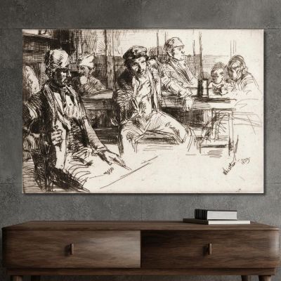 Longshore Men James Abbott McNeill Whistler, jam59 canvas print