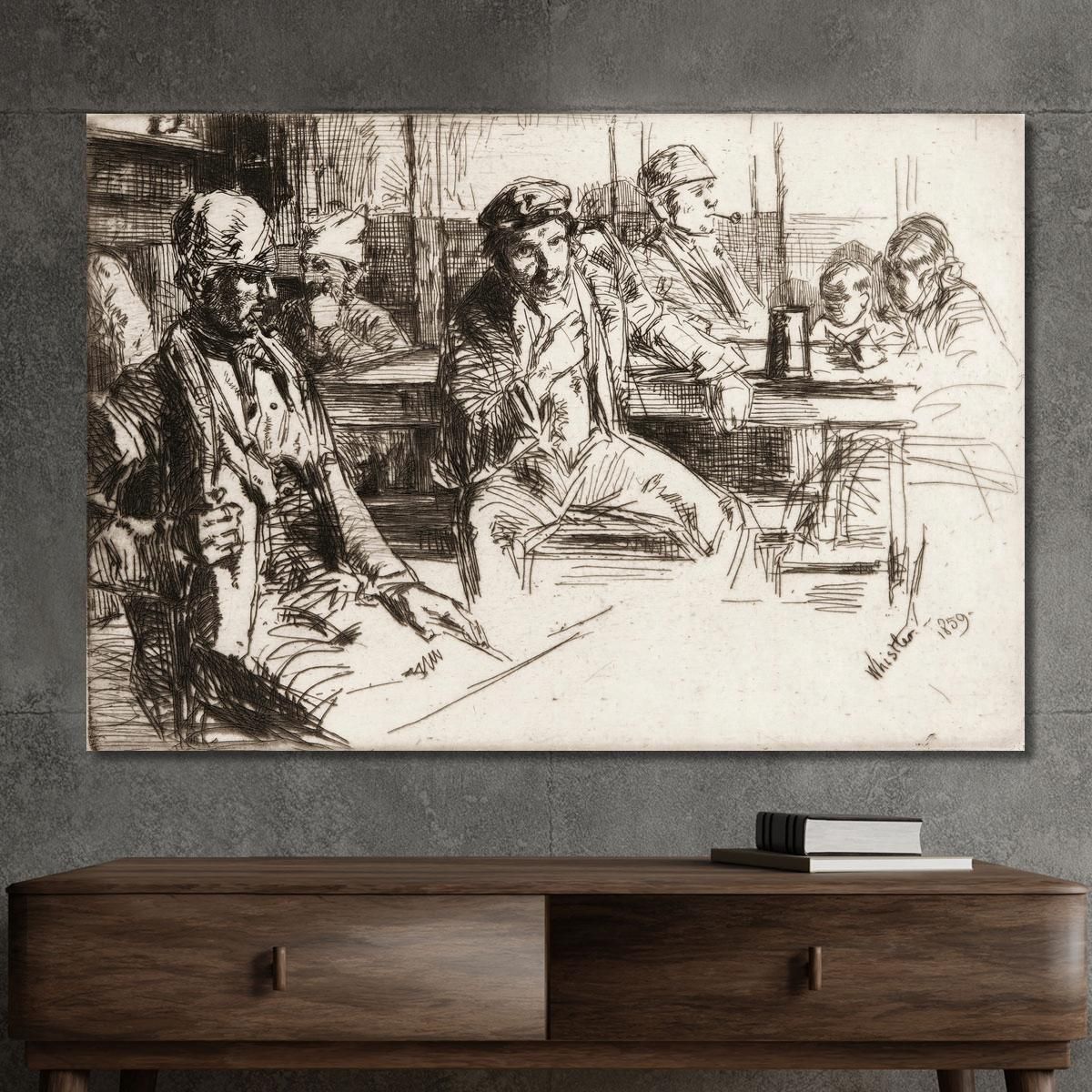 Uomini Della Riva James Abbott McNeill Whistler jam59 quadro stampa su tela