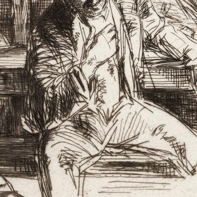Uomini Della Riva James Abbott McNeill Whistler jam59 quadro stampa su tela