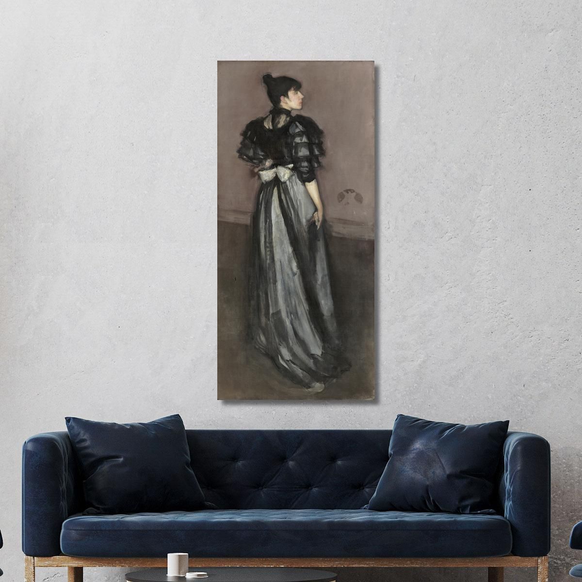 Madreperla E Argento L'Andaluso James Abbott McNeill Whistler jam63 quadro stampa su tela