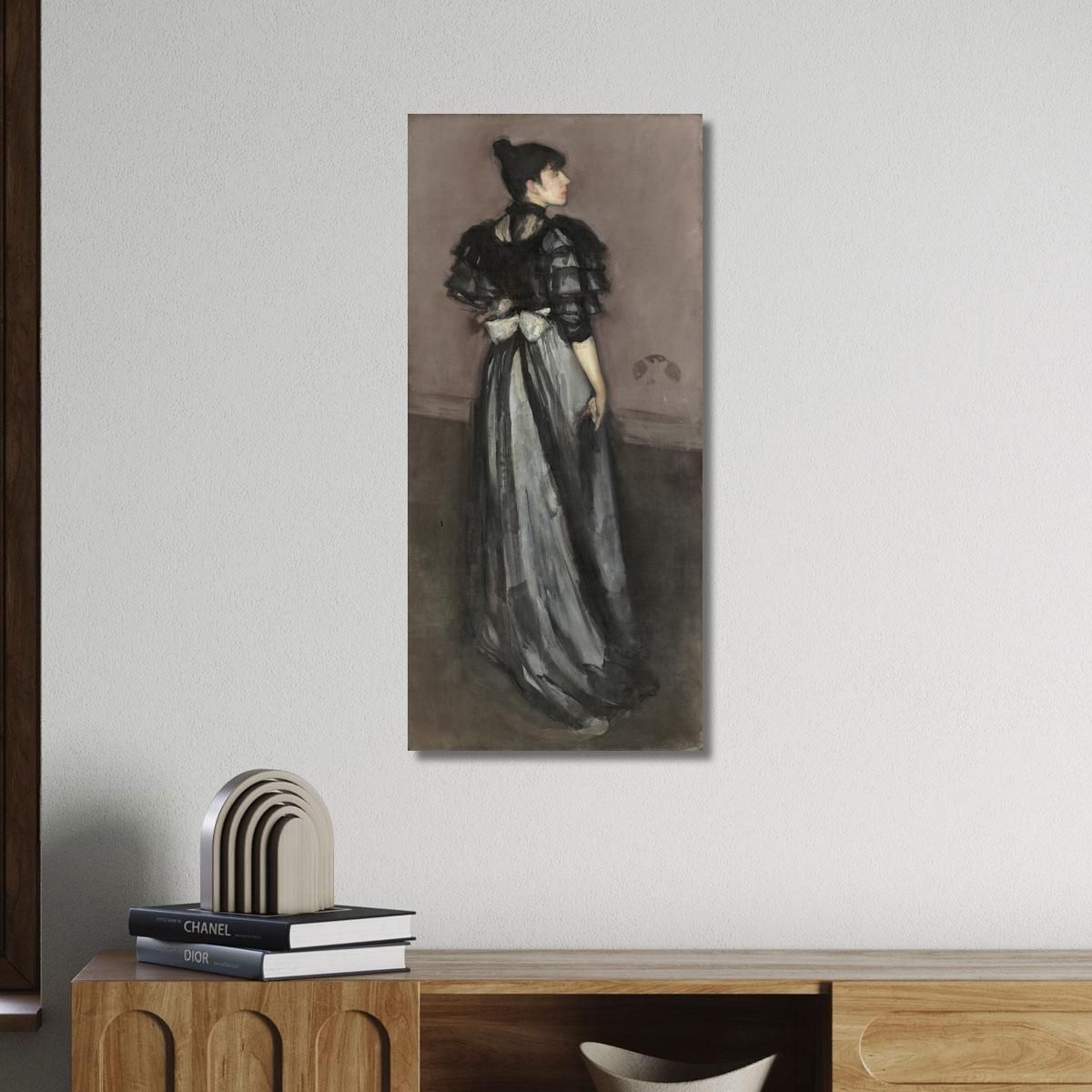 Madreperla E Argento L'Andaluso James Abbott McNeill Whistler jam63 quadro stampa su tela