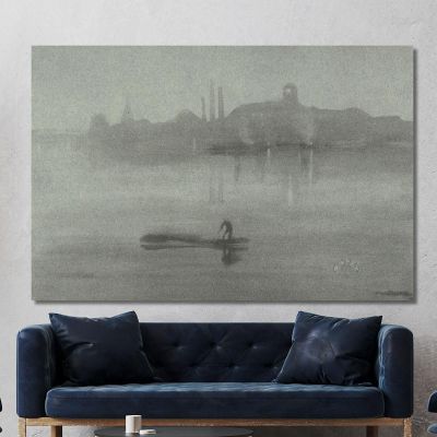 Nocturne 3 James Abbott McNeill Whistler, jam64 canvas print