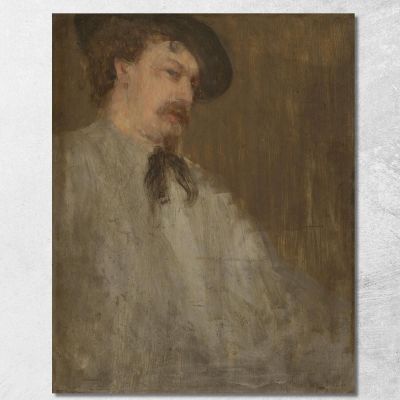 Ritratto Del Dr. William Mcneill Whistler James Abbott McNeill Whistler jam84 quadro stampa su tela