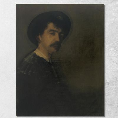 Autoritratto James Abbott McNeill Whistler jam96 quadro stampa su tela