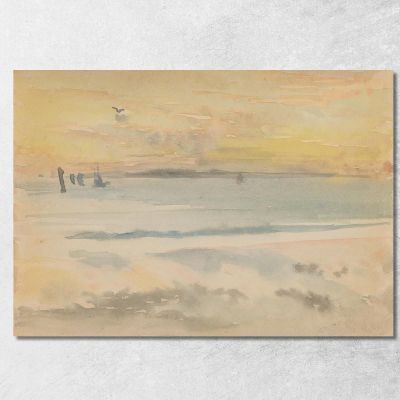 Tramonto A St. Ives James Abbott McNeill Whistler jam101 quadro stampa su tela