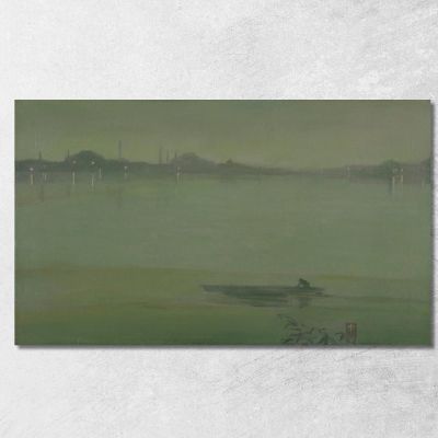 Notturno Sul Tamigi James Abbott McNeill Whistler jam108 quadro stampa su tela