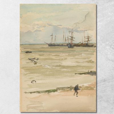 L'Ancoraggio James Abbott McNeill Whistler jam110 quadro stampa su tela
