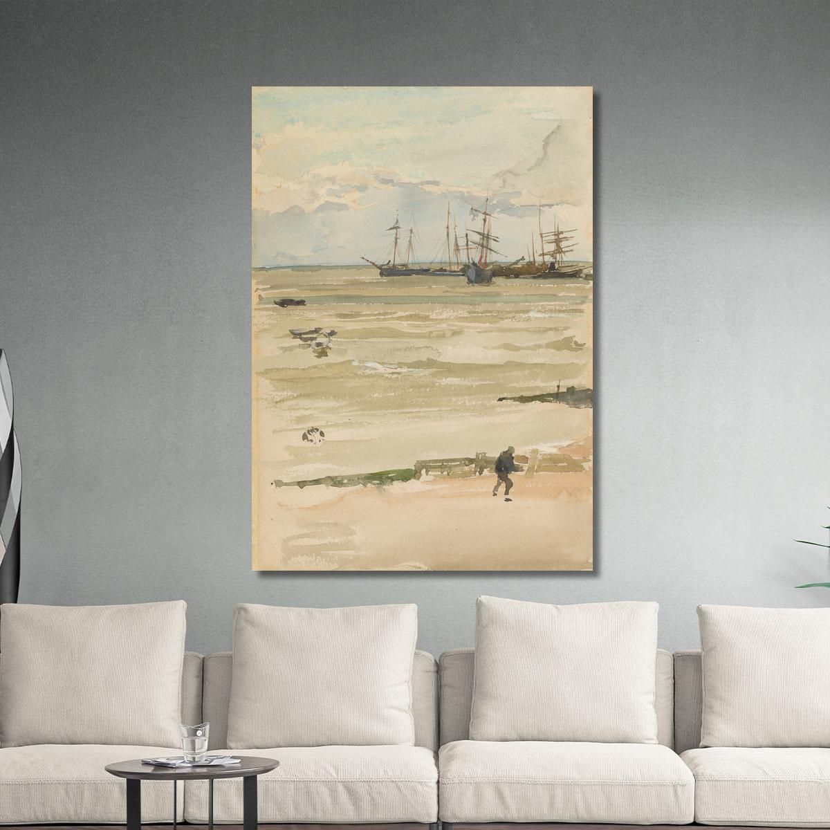 L'Ancoraggio James Abbott McNeill Whistler jam110 quadro stampa su tela