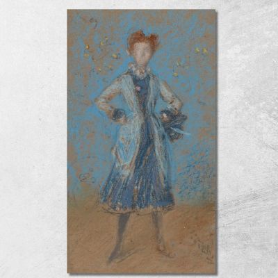 La Ragazza In Blu James Abbott McNeill Whistler jam116 quadro stampa su tela