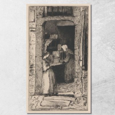 La Venditrice Di Senape (La Marchande De Moutarde) James Abbott McNeill Whistler jam127 quadro stampa su tela