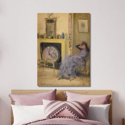 The Yellow Room James Abbott McNeill Whistler, jam141 canvas print