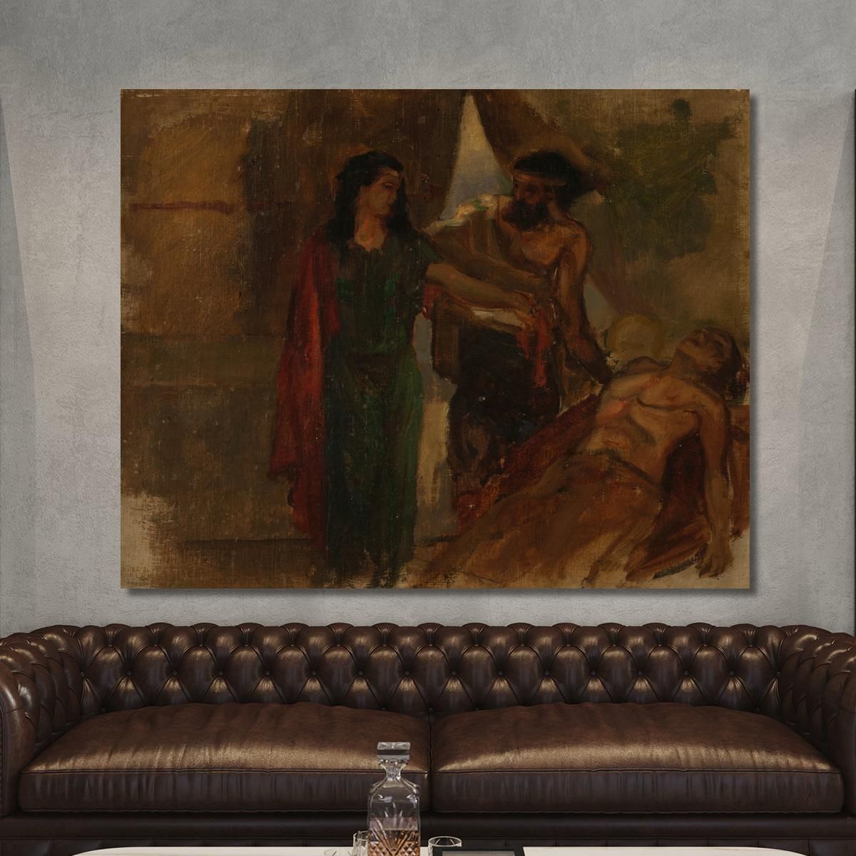 Scène Biblique James Ensor tableau impression sur toile, image size:1200x1200