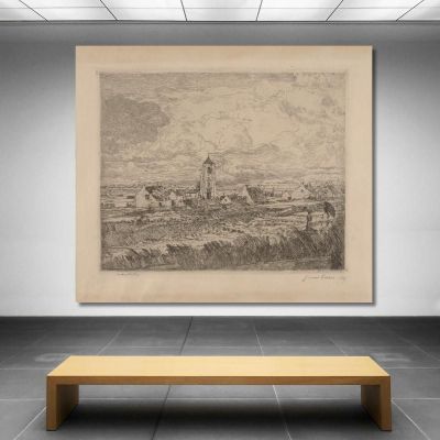 Grande Veduta Su Mariakerke James Ensor, jen55 quadro stampa su tela