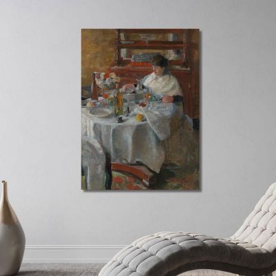 La Mangiatrice Di Ostriche James Ensor jen102 quadro stampa su tela