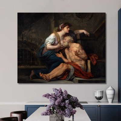 Roman Charity Jean-Baptiste Greuze jbg59 canvas print 